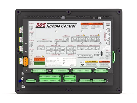 CONTROL - 505XT (LV-STD) STEAM TURBINE CONTROL - frontpanel back